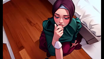 Gadis Muslimah Berhijab Tunduk Dan Lumatkan Batangku Dengan Mulut Mesumnya