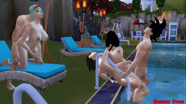 Madre, Istri, Dan Susu Erotis Episode 4: Pesta Ranjang Di Kolam Renang, Bulma Dan Chichi Yang Taat Berbagi Anak Dan Berganti Pasangan, Ditembak Dari Belakang Bak Binatang Hentai