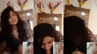 Istriku Ngeblowjob Sambil Pacar Telanjang Main Sex Video Call.