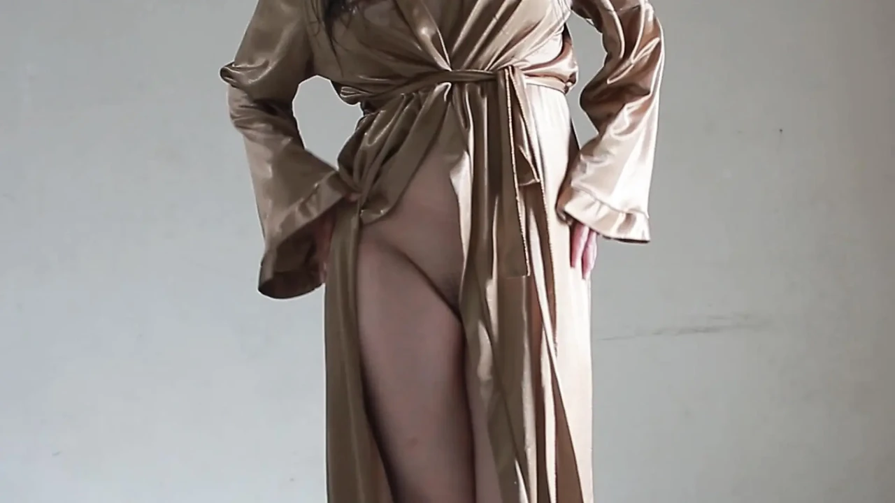 Wearing A Satin Robe While Masturbating The Latest Indonesian Porn
