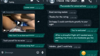 Ngechat Whatsapp Pake Konten Panas Sama Supir Uber, Bikin Makin Basah.
