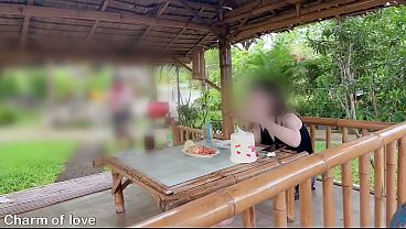 Di Luar Sama Orang Asing, Thai, Nafsu Menggebu Di Pinggir Jalan.